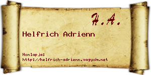 Helfrich Adrienn névjegykártya
